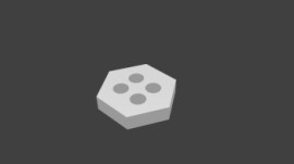 hexagon button